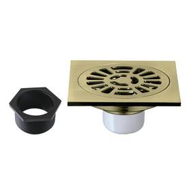 Bsf4267ab Kingston Brass Watercourse 4 Inch Square Shower Drain Antique