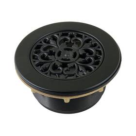 Bsft4130 Kingston Brass Watercourse 4-1/4 Inch Round Shower Base Drain Matte Black