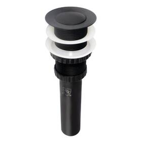 Ev8410mb Kingston Brass Coronet Push Pop-up Bathroom Sink Drain Without Overflow Matte Blac