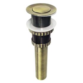 Ev8413 Kingston Brass Coronet Push Pop-up Bathroom Sink Drain Without Overflow Antique Bras