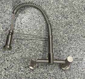 Gs8281dl Kingston Brass Gourmetier Concord 2-handle Wall Mount Pull-down Kitchen Faucet
