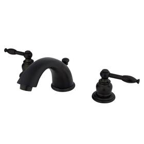 Kb965kl Kingston Brass Victorian Widespread Lavatory Faucet With Metal Lever Handle Oil Rub