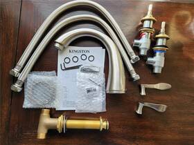 Ks2368cfl Kingston Brass Deck Mounted Roman Tub Filler Parts Brushed Nickel Read