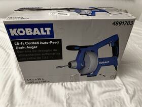 4891703 Kobalt 25 Ft Corded Drain Auger