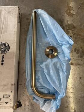 K-10124-bv Kohler 10124-bv Right Angle Shower Arm Brushed Bronze