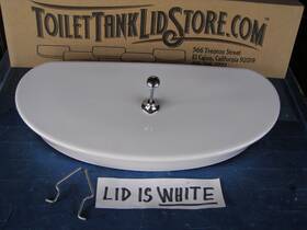 1032188-0 Kohler 1032188 Serif Toilet Tank Lid White With Chrome Pull Lever And Bracket 5a
