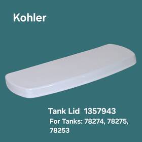 1357943 Kohler Highline Arc Tank Lid White 78274 78275 78253 Oem 6a Mint Cond