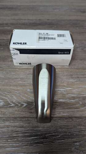 373-s-bn Kohler Classic 4-7/16 Inch Non-diverter Wall Mounted Tub Spout With Slip-fit