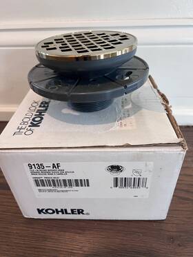9135-af Kohler Shower Drain Vibrant French Gold No Flange