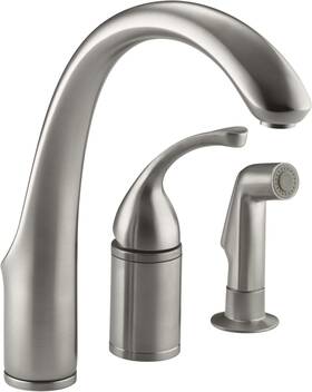 K-10430-vs Kohler Fort 3-hole Kitchen Faucet With Spray Stainless