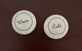 K-1077792-96 Kohler Fairfax Faucets 2-handle Plug Button Biscuit No Inch Hot