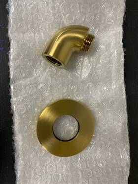 K-22172-2mb Kohler Purist Wall Supply Elbow With Check Valve - Brushed Brass