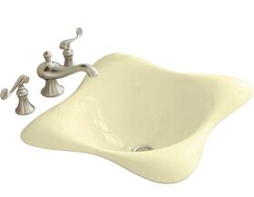 2815-y2 Kohler K-2815 Dolce Vita Cast Iron Self-rimming Bathroom Sink Sunlight Drop In