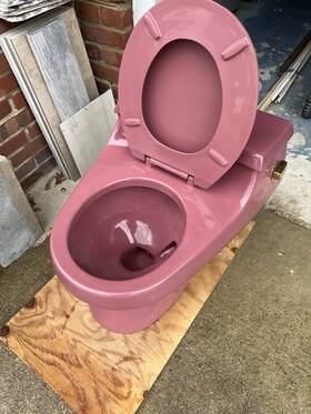 K-3402pb Kohler Vintage 3402 Pb Rialto One-piece Round Front Toilet Raspberry Purple