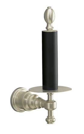 Kohler K-6818-bn Iv Georges Toilet Paper Holder Brushed Nickel/black