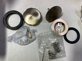 Kohler K-7214-bv Clearflo Brushed Bronze Tub Drain Kit With Overflow No Pvc