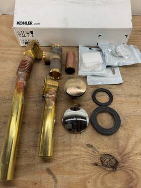 K-7259-bv Kohler Clearflo 1-1/2 Inch Toe Tap Tub Drain Kit For Parts Only