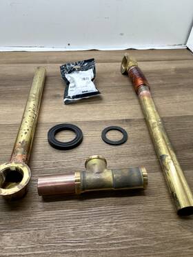 K-7265-2mb Kohler Clearflo Brass Toe Tap Bath/tub Waste Drain - Read