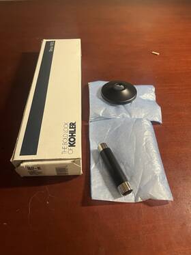 K-7637-bl Kohler 3/8 Inch Npt Angle Supply With Stop Matte Black Read