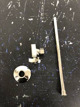 K-7638-sn Kohler 1/2 Inch Npt Angle Supply With Stop Cross Handle - Polished Nickel