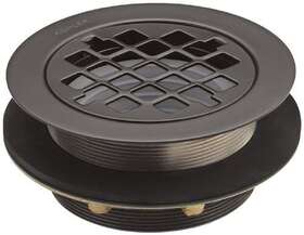 K-9132-2bz Kohler Shower Drain With Grid Strainer Oil Rubbed Bronze