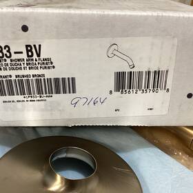 K-933-bv Kohler 933-bv Purist 8-3/8 Inch Shower Arm And Flange Brushed Bronze Read