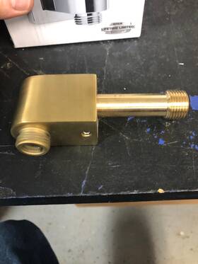 K-98350-2mb Kohler Awaken Wall Supply Elbow - Vibrant Brushed Moderne Brass