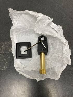 K-98351-bl Kohler Awaken Wall Supply Elbow With Check Valve - Matte Black