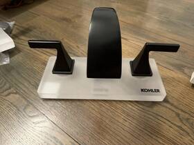 Kohler K-r78039-4d-bl Katun 8 Inch Widespread 2-handle Bathroom Faucet In Matte Black Display Model