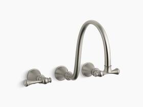 K-t16107-4a-bn Kohler T16107-4a-bn Revival Wall Mount Faucet Trim Only Brushed Nickel