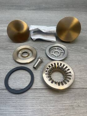 K-t37392-bv Kohler Contemporary Rotary Turn Cable Bath Drain Trim Bronze Used