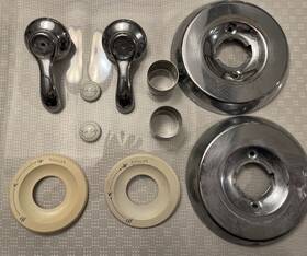 K-ts12007-4s Kohler Fairfax Rite Temp Shower Trim Kit Polished Chrome Two Sets