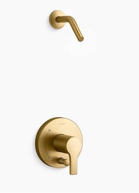 Kohler T35326-4h-2mb Elate Shower Trim Kit In Vibrant Brushed Moderne Brass-read