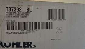 T37392-bl Kohler T37391-bl Pureflo Cable Bath Drain Matte Black