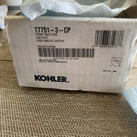 K-t7751-3-cp Kohler T7751-3-cp Polished Chrome 3 Handle Wall-mount Trim Missing Parts R3
