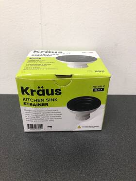Pst1-bl-c Kraus Kitchen Sink Strainer In Black