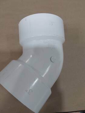 3p03 Lasco Pvc 3 Inch Elbow Hub