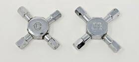 Lasco Hc-62 Fit-all Chrome Cross Handle Sink Faucet Knobs Hot Cold Pair Repair