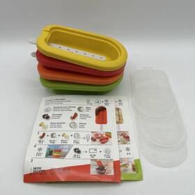 3400221s01u150 Lekue Stackable 4 Pieces Popsicle Mould One Size Multicolour