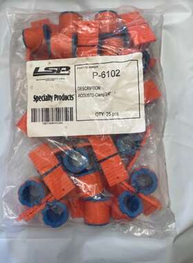 P-6101 Lsp 25 Pack 1/2 Inch Acousto-clamp Cpvc Copper Pipe Mount Hanger Clamp