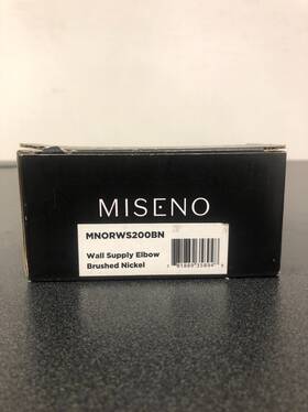 Miseno Mnorws200bn Round Wall Supply Elbow - Brushed Nickel