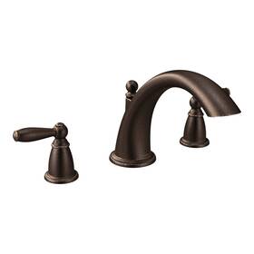 T933orb Moen 026508162125 Brantford Oil Rubbed Bronze 2-handle Deck Mount Roman Tub Faucet