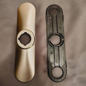 Moen 143154 Genuine Faucet Deckplate Escutcheon And Gasket - Spot Resist Stainless