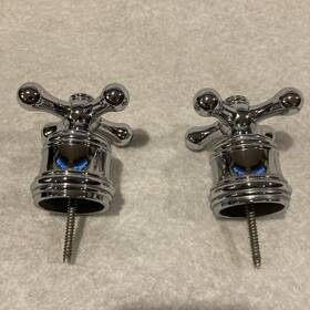 14715 Moen Vintage Faucet Cross Handles Replacement Chrome Genuine
