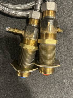 164292 Moen Widespread Bathroom Faucet Rough-in Duralast Valve Body Hot Cold Kit
