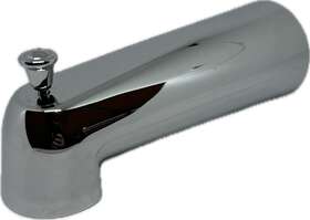 3853 Moen Eva 7 Inch Tub Spout With Pull-up Diverter 1/2 Slip Fit Chrome