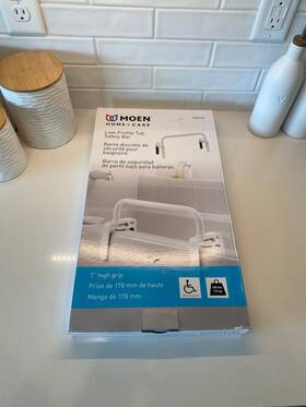 Dn7010 Moen Bathtub Tub Safety Bar Grab White
