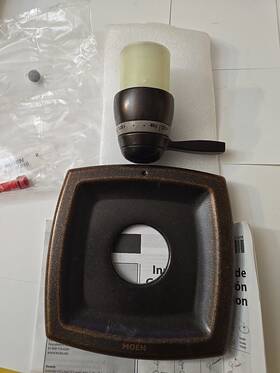 T46910rb Moen Oil Rubbed Bronze Exacttemp 3/4 Trim Kit Valve Only Please Read B