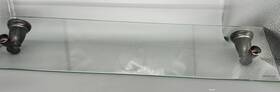 Y2690brb Moen Banbury Wall-mount Clear Glass Shelf Mediteranean Bronze