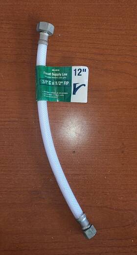 495-001m Mueller Proline Faucet Supply Line 3/8 Inch C X 1/2 Fip 12